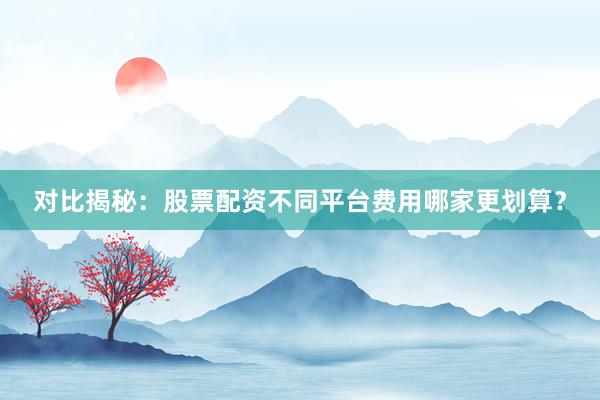 对比揭秘：股票配资不同平台费用哪家更划算？